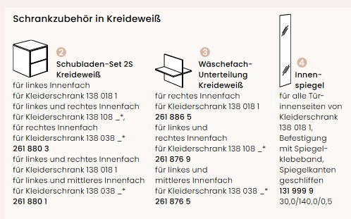 Paidi Schiebetürenschrank 2T2S Carlo, Breite 164,0 cm  