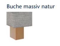 F2 = Buche massiv natur