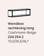 Paidi Wandbox rechteckig lang Eefje, Mila & Ben 