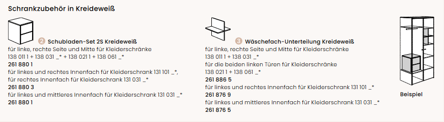 Paidi Kleiderschrank 3T Remo 