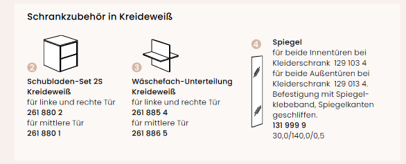 Paidi Kleiderschrank 3T Benne 